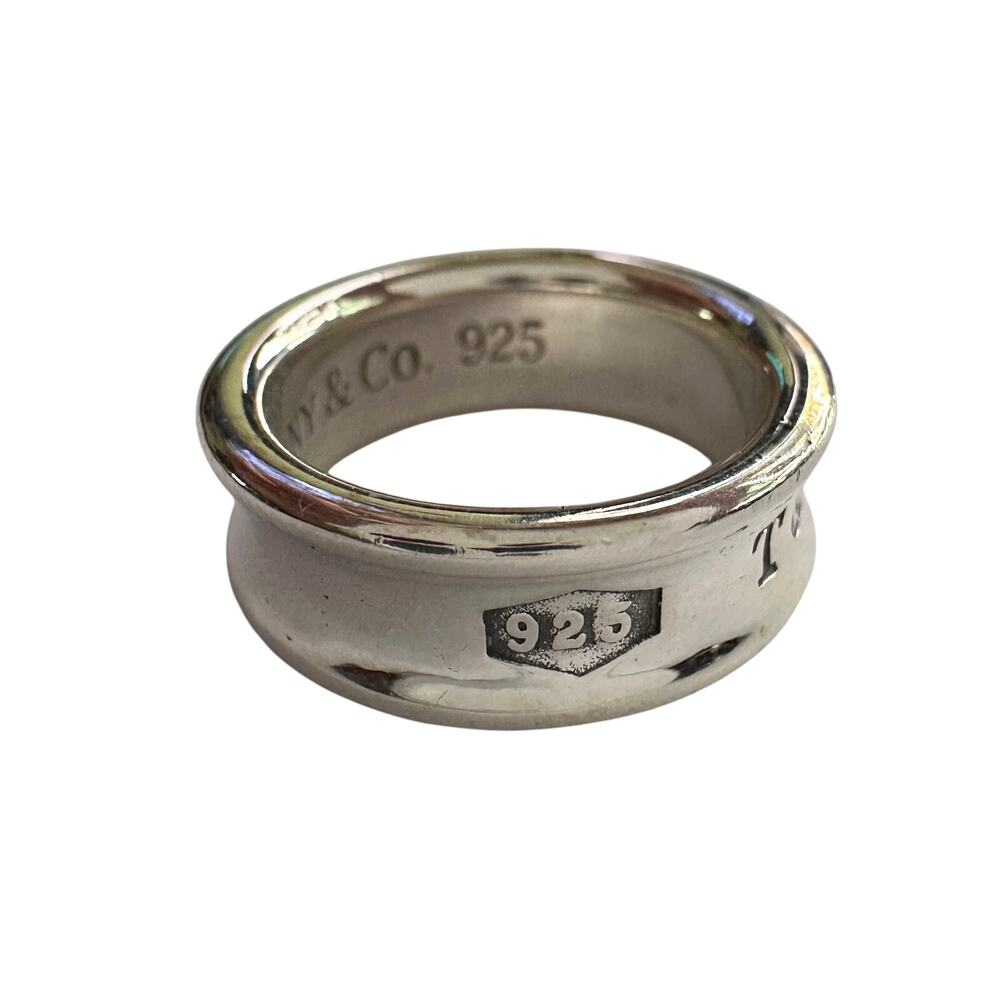 Tiffany & Co Thick 1837 Sterling Silver Ring - Size 5 - Picture 5 of 11